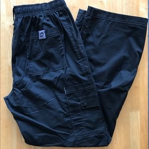 Black scrub pants